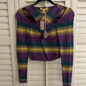 Urban outfitters small long sleeve multi colored top!
